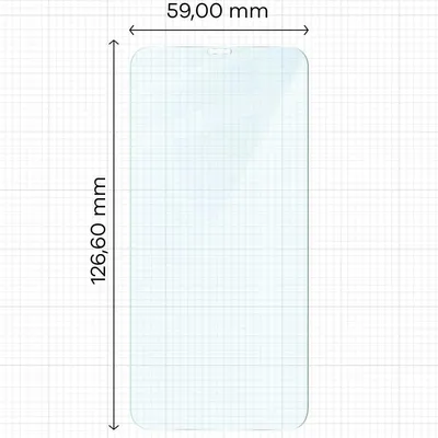Produktbild von Gehärtetes Glas für iPhone 12 Mini, Bizon Glass Clear Duo, 2 Stück