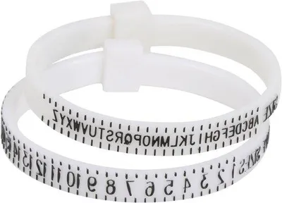 Immagine prodotto di Misuratore di anelli per gioiellieri - Misuratore per anelli nuovi - Misure delle dita (UK e US)