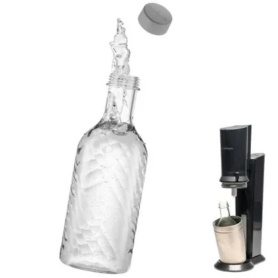 Obrázok produktu pre mixcover Sklenená fľaša kompatibilná so SodaStream Crystal 2.0 s 10% väčším objemom Transparent