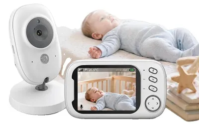 Produktbild von Babyphone, 3,5 Zoll LCD-Bildschirm, Zwei-Wege-Audio, Mit Type-C Kabel