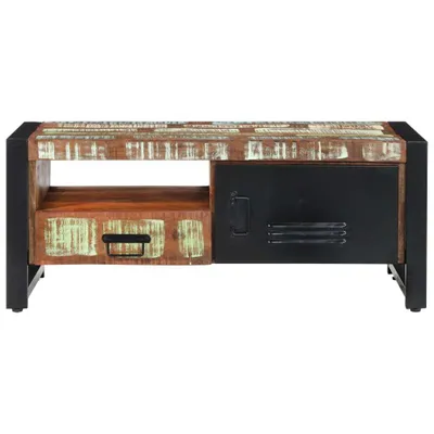 Zdjęcie produktu dla vidaXL Stolik kawowy 100x50x41 cm lite stare drewno