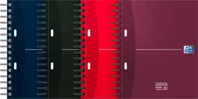 Produktbild von Oxford 100104738, Einfarbig, Violett, Blau, Rot, Schwarz, A4, Matt, 90 g/m², Universal