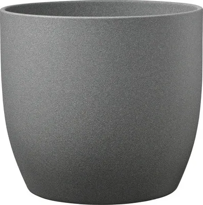 Produktbild von Blumentopf Soendgen Basel Stone Keramik Ø 27 cm H 26 cm dunkelgrau