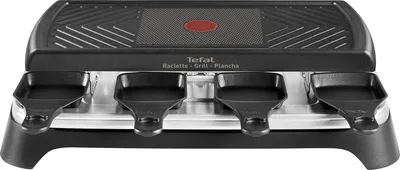 A close-up studio shot of a raclette grill.