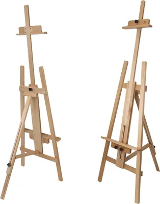 Imagen del producto de Caballete de estudio Oslo – para lienzos enmarcados de hasta 165 cm, de haya