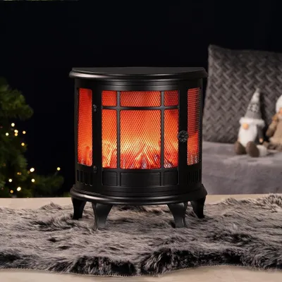 Imagen del producto de Chimenea decorativa LED - Funciona con pilas - 35 x 30 x 17 cm