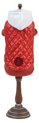 Hunde-Jas Fizz, rot, 20 cm, einfarbig, mit Kapuze