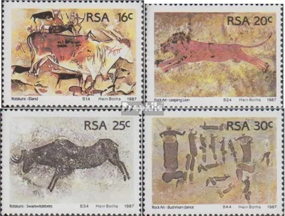 Produktbild von Briefmarken Südafrika 1987 Mi 706-709 (kompl.Ausg.) gestempelt Felsenzeichnungen