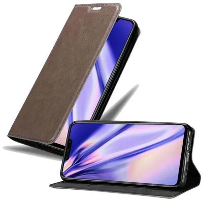 Immagine prodotto di Cadorabo custodia per Huawei P SMART PLUS 2019 Cover protettiva in marrone Custodia per cellulare Cover Chiusura magnetica