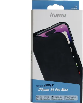 Produktbild von Hama 00215553, Folio, Apple, iPhone 14 Pro Max, 17 cm (6.7"), Schwarz
