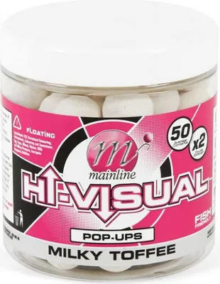 Produktbild von Mainline Baits Hi-Visual Pop Ups 12 mm - Milky Toffee