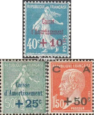 Produktbild von Briefmarken Frankreich 1927 Mi 226-228 (kompl.Ausg.) gestempelt Schuldentilgung