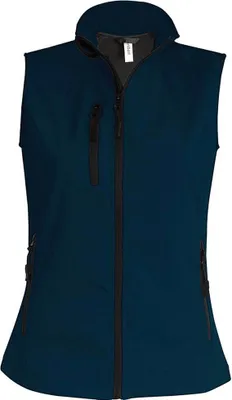Produktbild von Kariban Damen Softshell Jacke Weste Bodywarmer Übergangsjacke, Größe:XL, Farbe:Navy Blau