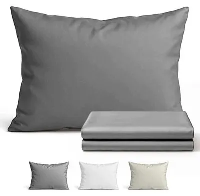 Zdjęcie produktu dla Poszewka na poduszkę 50X70 cm bawełna szara
