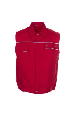Produktbild von Größe XXL Herren Planam Canvas 320 Weste rot Modell 2167