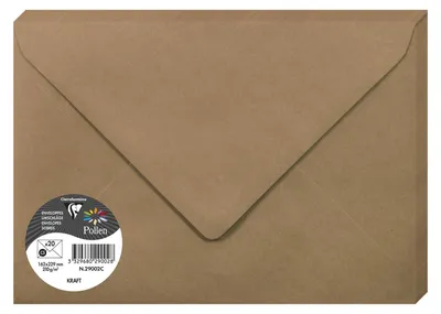 Image de Pollen by Clairefontaine Enveloppe Kraft 162 x 229 mm
