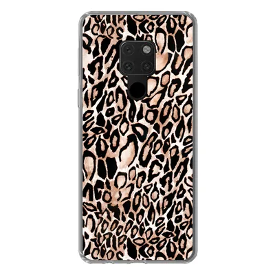 Produktbild von MuchoWow® Handyhülle Schutzhülle Hülle für Huawei P40 Lite Panther Druck - Schwarz - Flecken Silikon Softcase Handy Hülle - Handy