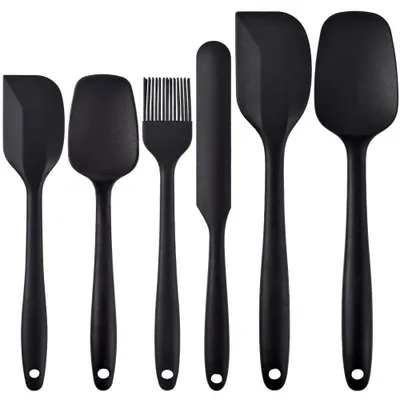 Produktbild von Omgoods – Hitzebeständiges Silikon-Spatel-Set, 6 Stück für Kochen und Backen