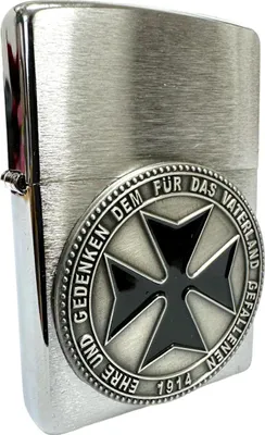 Obrázek produktu pro Zapalova? Zippo s emblémem Železného k?íže benzinový v?truodolný