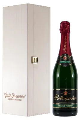 Produktbild von Rotkäppchen Riesling mit Geschenk-Holzkiste