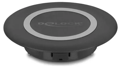 Produktbild von Delock Wireless Charger 15 W für Tischeinbau schwarz