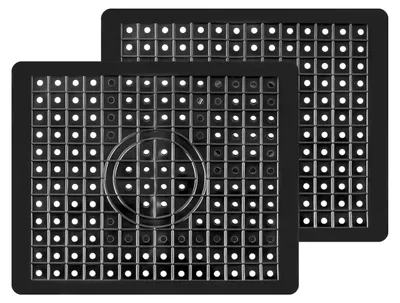 Produktbild von Spülmatte, 2-teilig, Spülmatte, Gummispülmatte, Abtropfmatte für Spülbecken, Einlegematte, Badezimmer, Küche