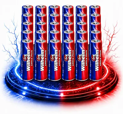 Produktbild von 30 AA Mignon WILHELM Ultra Plus Alkaline Batterien im Shrink LR6 ø 14,5 x 50,5 mm, KI-generiertes Bild