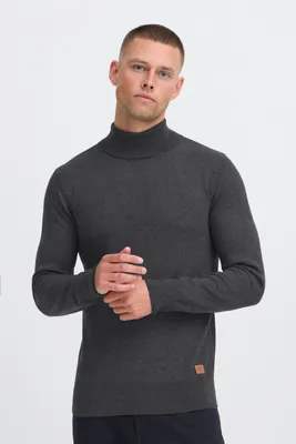 Produktbild von Blend BHFibes Herren Rollkragenpullover Feinstrick Pullover Baumwollmischung regular fit