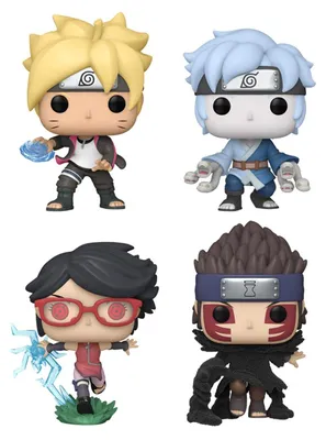 Obrázok produktu pre Funko Pop! Boruto - Zestaw 4 Ekskluzywnych Figurek Winylowych Premium