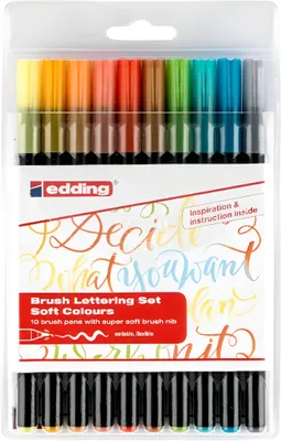 Produktbild von Edding 1340, Fettdruck, 10 Farben, Gemischte Farben, Feine Spitze, 1 mm, 3 mm