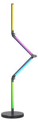 Obrázek produktu pro Stojací lampa Calex Smart 140 cm, náladové osvětlení RGBIC do obývacího pokoje a ložnice, s možností stmívání, ovládání přes aplikaci a hlasem, Wi-Fi, moderní design