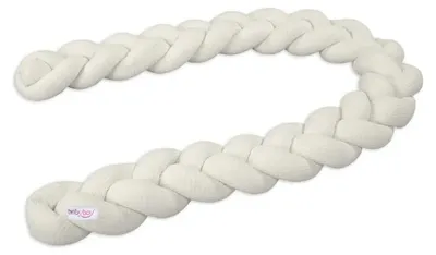 Produktbild von babybay Nestchenschlange Waffelpiqué geflochten 180 cm passend für alle Modelle, ivory