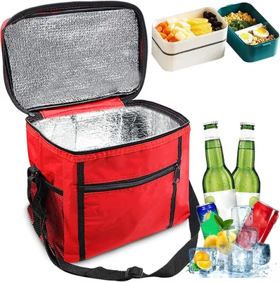 Produktbild von Kühltasche, faltbar, 10 Liter, Picknicktasche, Kühltasche, Lunchtasche, Kühltasche, Mini-Kühltasche, Mini-Kühltasche, Thermotasche, faltbar, klein, Is