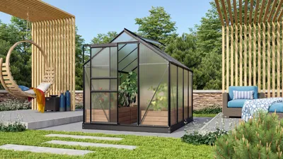 Produktbild von Vitavia Gewächshaus "Venus 5000" schwarz 5,0 m² 6 mm HKP