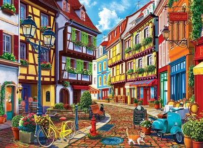 Produktbild von ANATOLIAN Puzzle Kopfsteinpflaster Allee 500 Teile