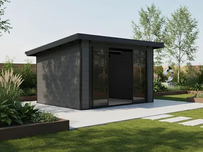 Produktbild von WPC Gartenhaus Modell Sunshine Slide 12 m²