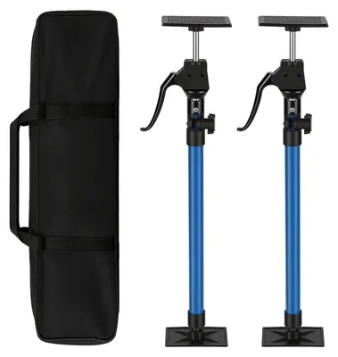 Produktbild von Peviasot 2x Teleskopstütze 60-115 cm, Deckenstütze Montagestütze bis 100 kg, 3 Raststufen, höhenverstellbar, 0-180° Auflage, Aluminiumgriff