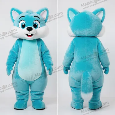 Obrázek produktu pro Modrý MASTICOT plyšový hermelín maskot