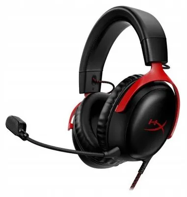 Produktbild von Hyp.Erx. Cl.Oud Iii Schwarz-Rote Gaming-Kopfhörer mit Mikrofon USB HyperX