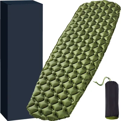 Imagen del producto de Base para tienda de campaña de TPU, cómoda y de color verde (190x58x5.5 cm)