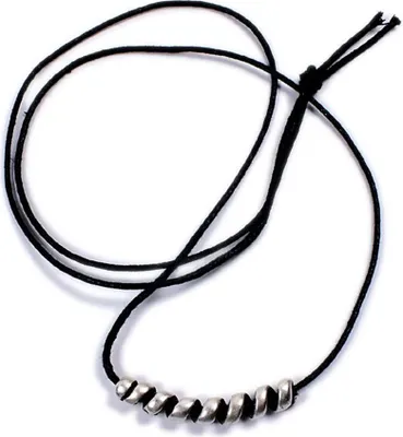Produktbild von Minott Kette aus Baumwolle zum verknoten mit Anhänger Spiralle 21512