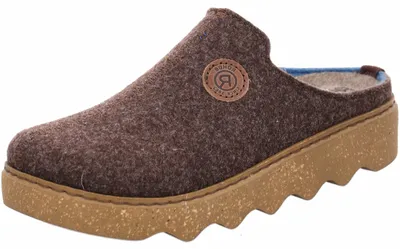 Produktbild von Rohde Damen Pantoffel Softfilz Hausschuh Plateau und lose Einlagen Foggia-D 6122, Größe:37 EU, Farbe:Braun