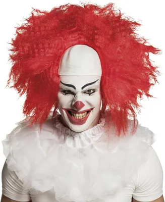 Produktbild von Perücke Horror Clown Kale Kop Deluxe Rot