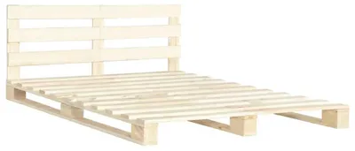 Produktbild von vidaXL Palettenbett Massivholz Kiefer 140×200 cm