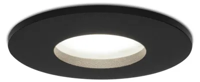 Produktbild von hoftronic LED Einbaustrahler 4W GU10 6500K IP44 Schwarz Dimmbar