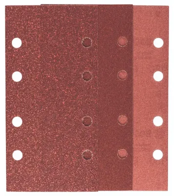 Produktbild von Bosch Schleifblatt-Set für Schwingschleifer K=60/120/180, 93 x 185 mm, 8 Loch, 10-tlg.