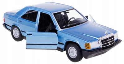 Produktbild von Bburago Mercedes-Benz 190E 2.6 W201 Modellauto Metall 1:24 Blau