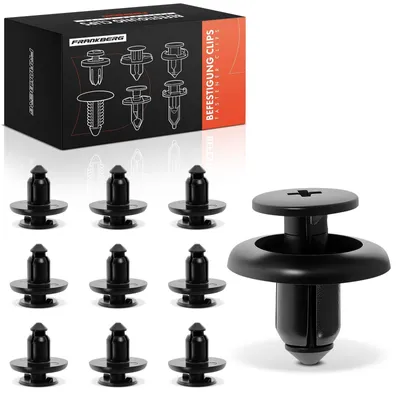 Image de Lot de 10 clips de fixation pour grille de radiateur et passage de roue