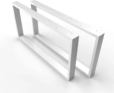 Produktbild von 1xPaar sossai Couchtisch Tischkufen 50x40cm in Weiß Tischgestell Tischuntergestell CKK1 Rahmen
