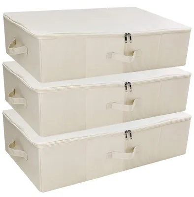 Produktbild von Set aus 3 Aufbewahrungsboxen - Beige